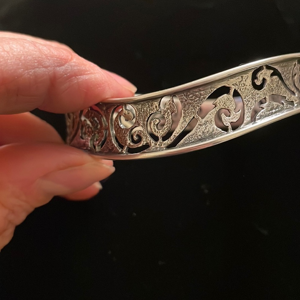 Silpada Sterling Silver Intricately Designed Bang… - image 1